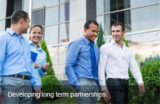 Developing long term partnerships. Developing long term partnerships.